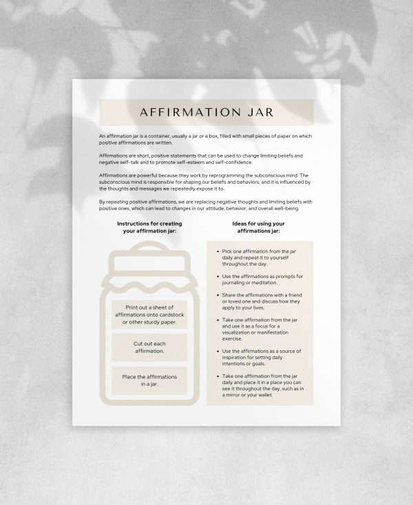 Affirmation Jar Intro