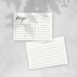 Recipe Card 5x7